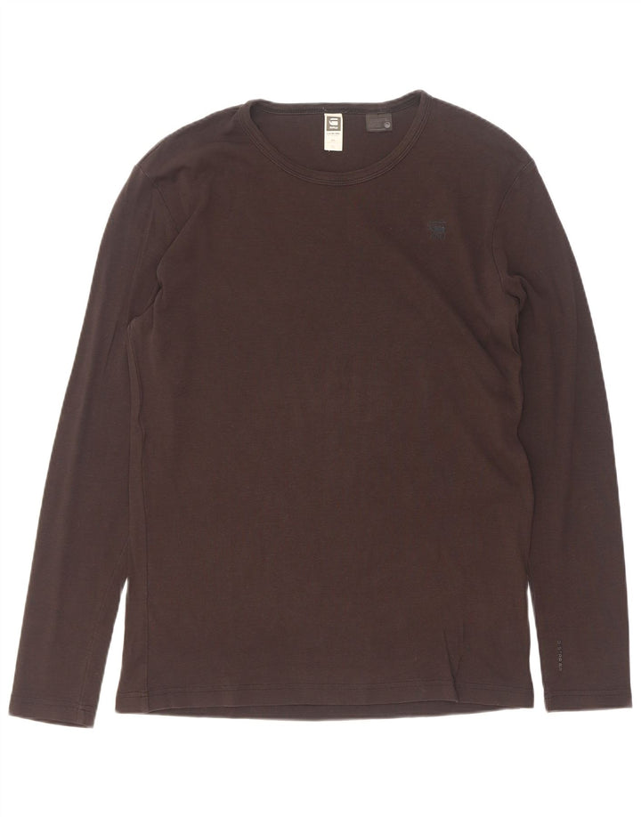 G-Star Mens Top Long Sleeve XL Black Cotton