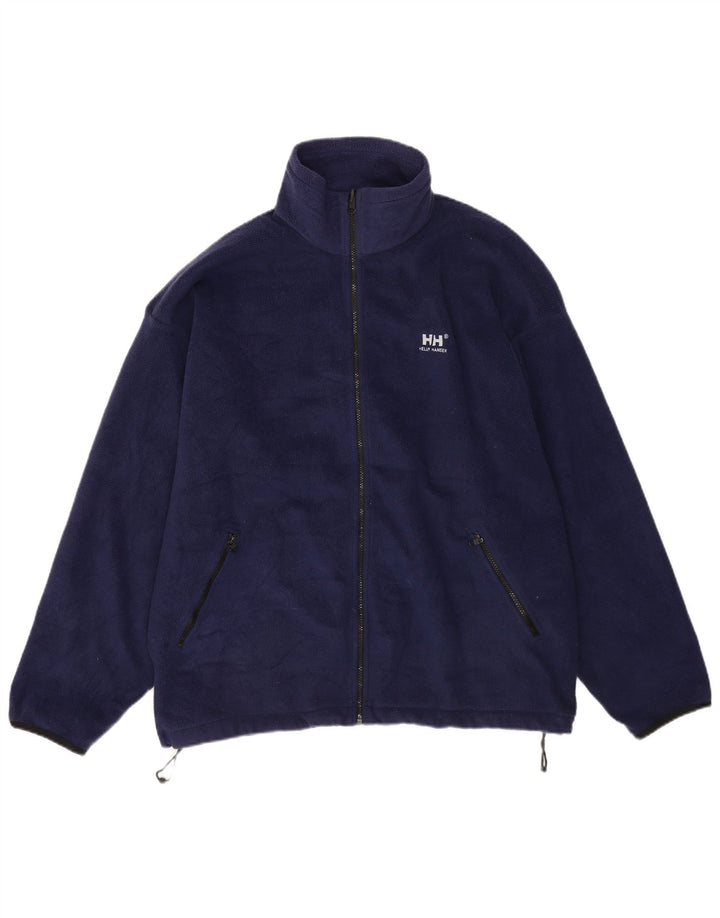 Helly Hansen Mens Fleece Jacket UK 42 XL Navy Blue