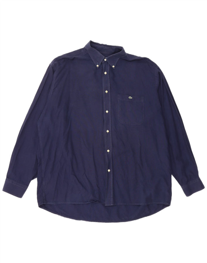 Lacoste Mens Shirt Size 43 XL Navy Blue