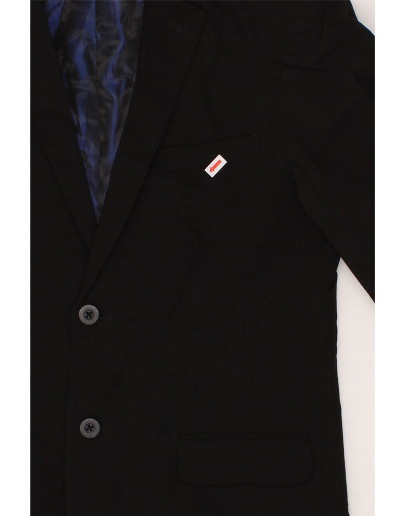 IZOD Boys 2 Button Blazer Jacket 15-16 Years Black Polyester Vintage Izod and Second-Hand Izod from Messina Hembry 