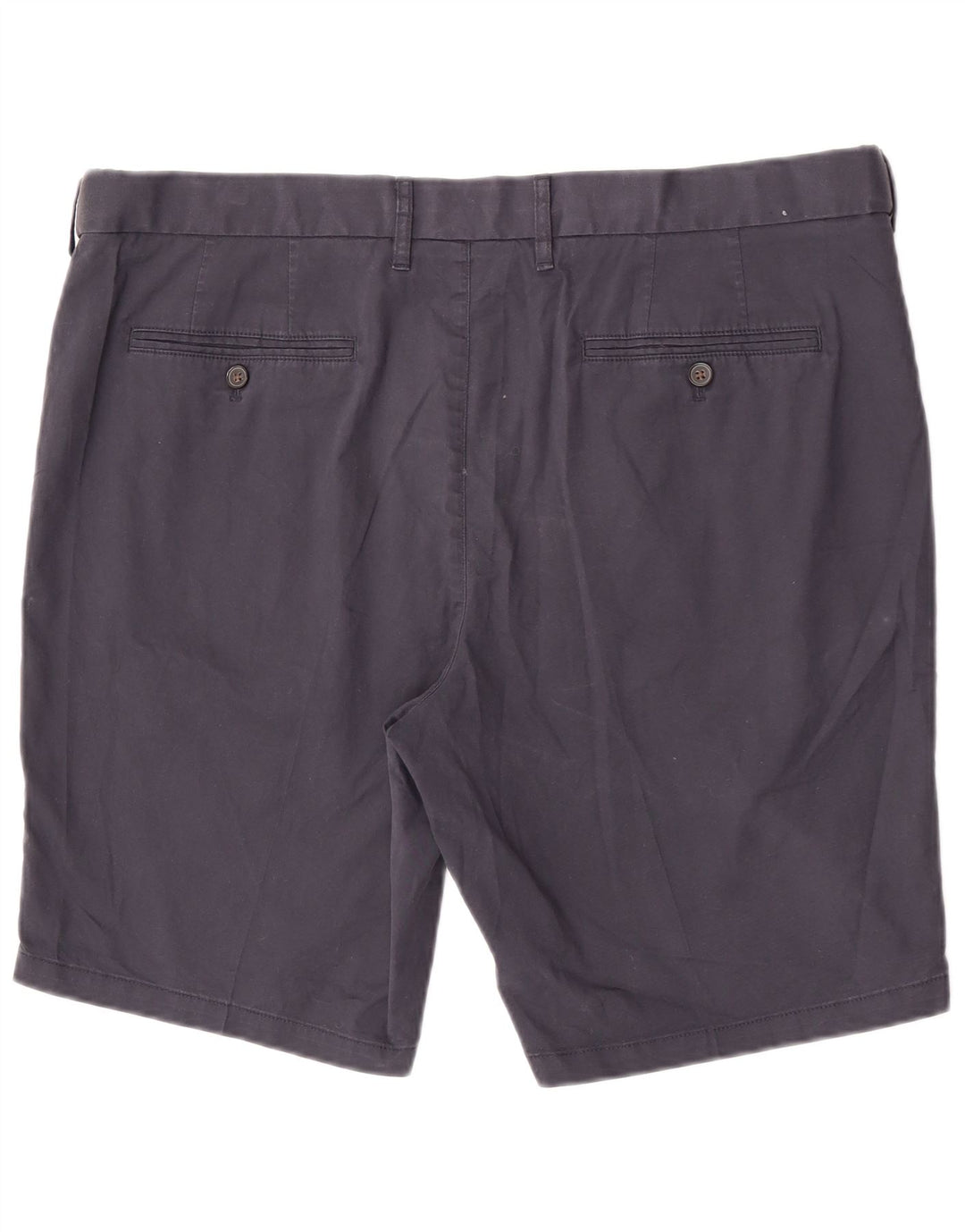 Marks & Spencer Mens Chino Shorts W42 2XL Navy Blue Cotton