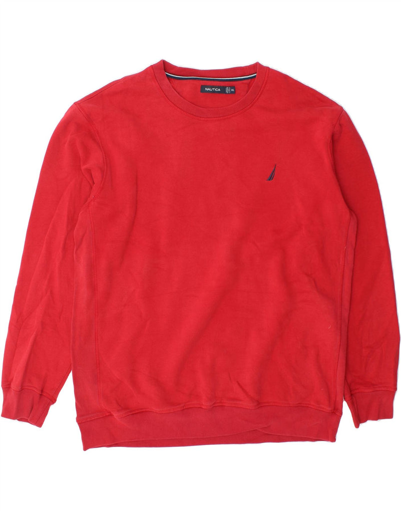 NAUTICA Mens Sweatshirt Jumper 2XL Red Cotton Vintage Nautica and Second-Hand Nautica from Messina Hembry 