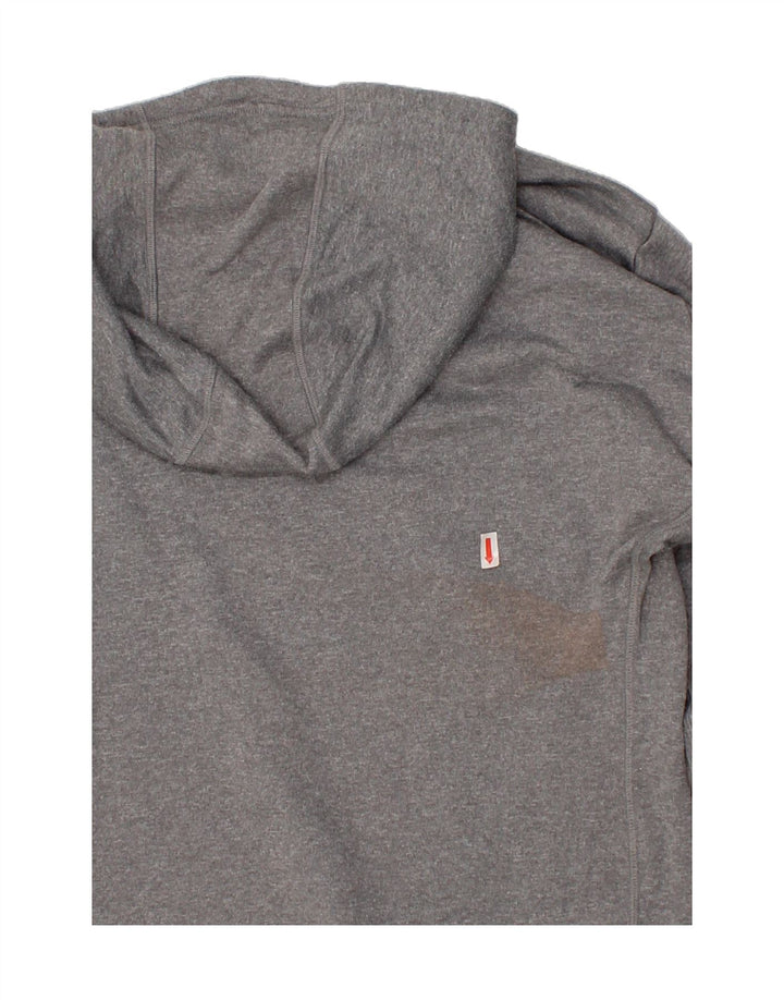 ADIDAS Womens Hoodie Jumper UK 16/18 Large Grey Polyester Vintage Adidas and Second-Hand Adidas from Messina Hembry 