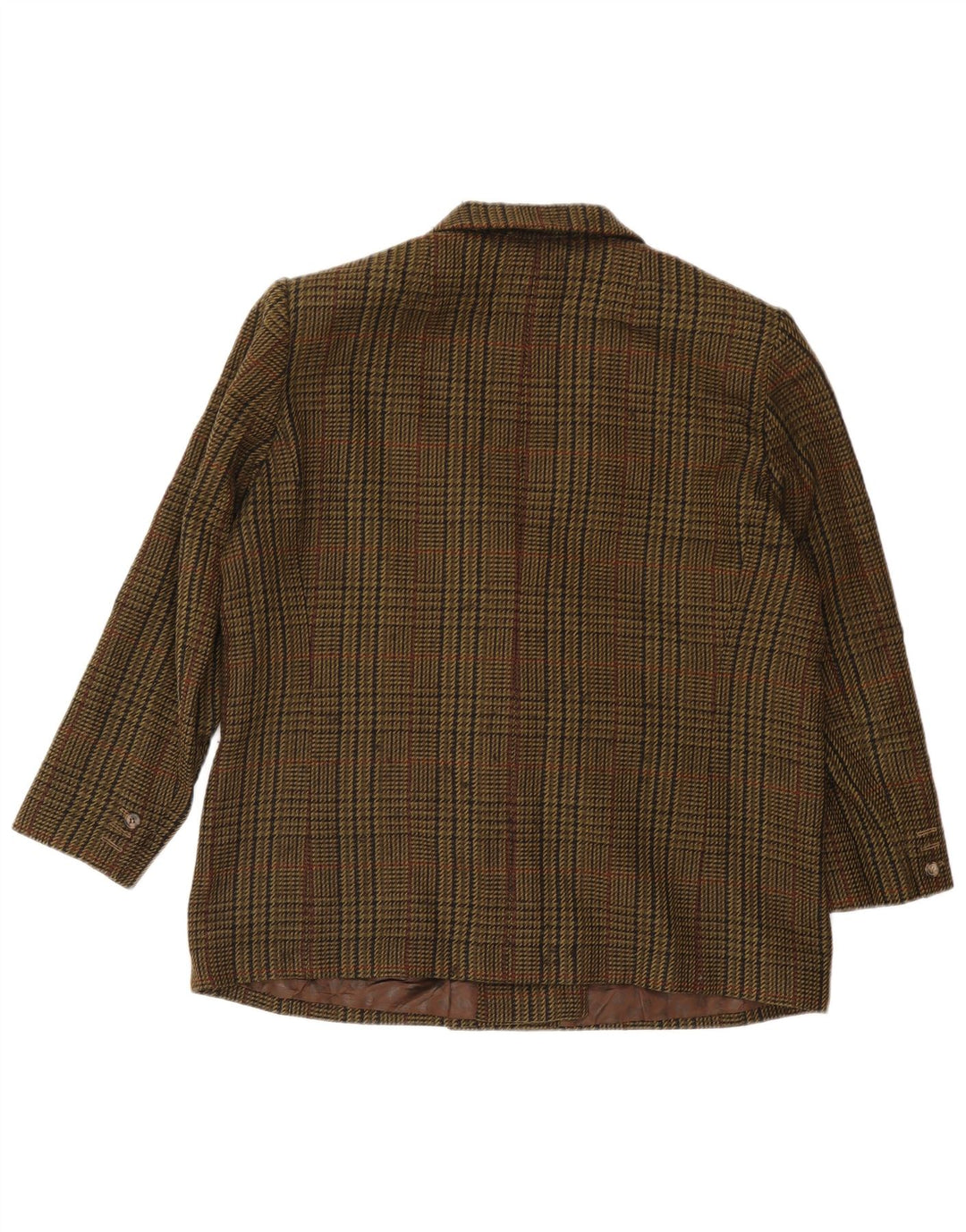 Marina Rinaldi Womens Blazer Jacket Size 25 Large Khaki Houndstooth