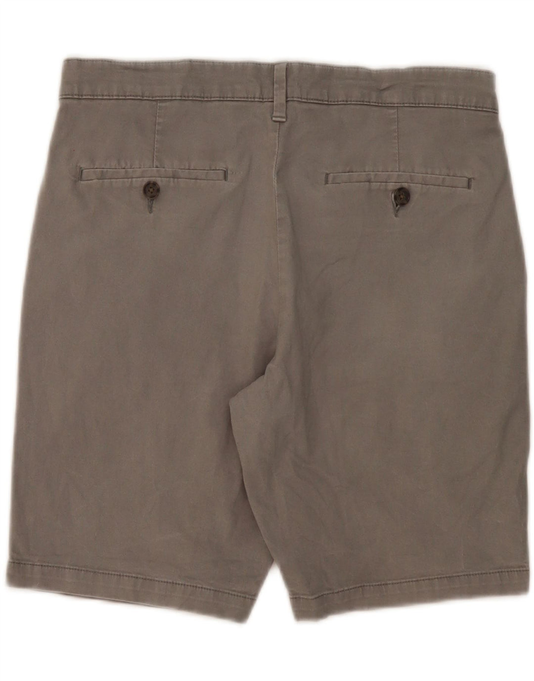 MARKS & SPENCER Mens Chino Shorts W32 Medium Grey Cotton