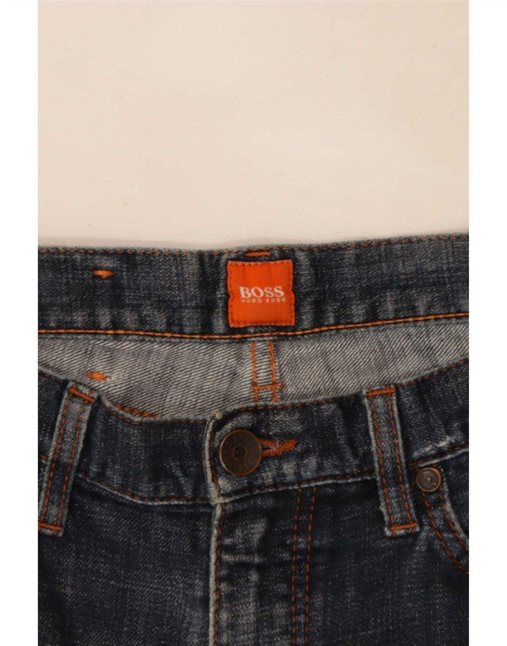 Hugo Boss Mens Denim Shorts W30 Medium Blue