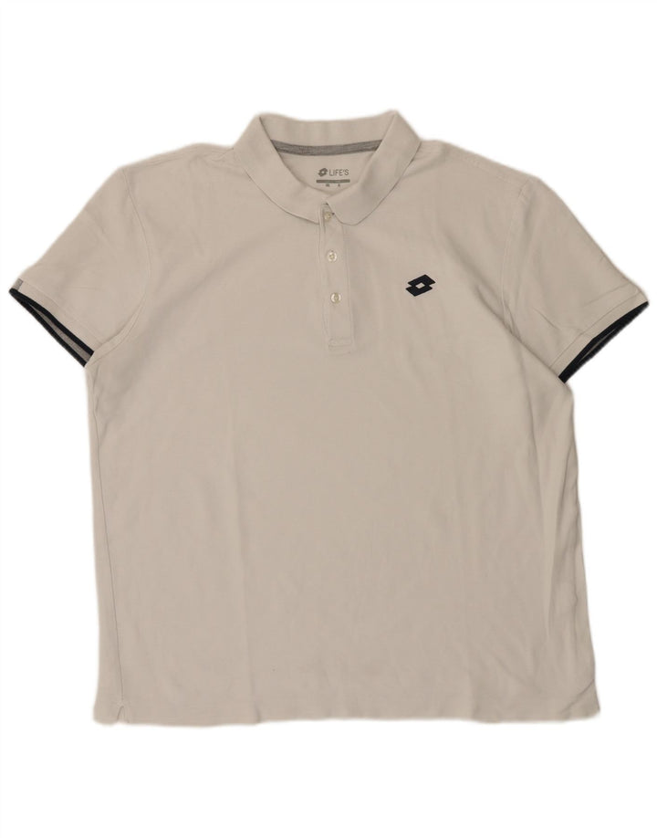 Lotto Mens Life's Polo Shirt XL White
