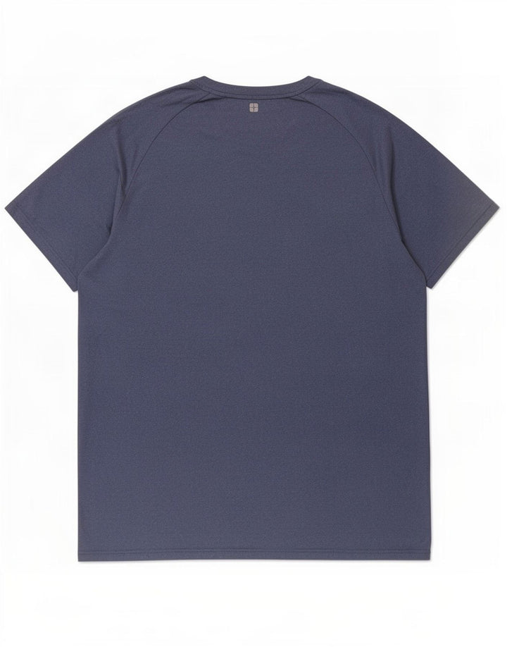 Mountain Warehouse Mens IsoCool T-Shirt Top Large Navy Blue Polyester