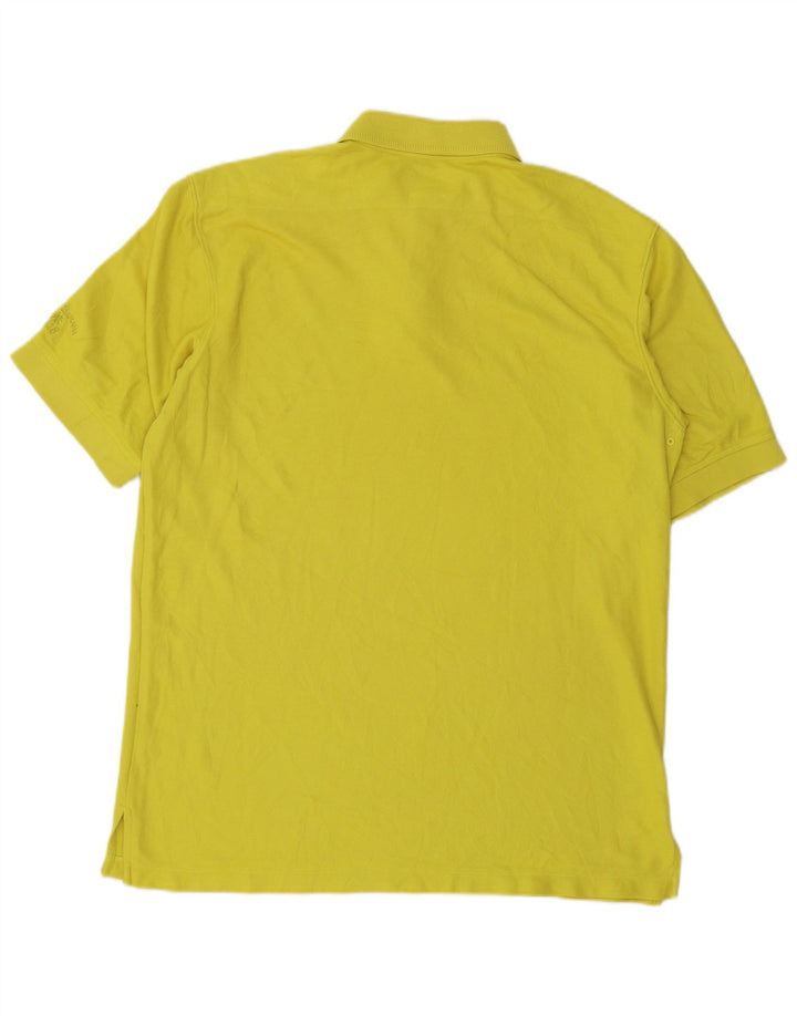 Tommy Bahama Mens Polo Shirt Medium Yellow Cotton