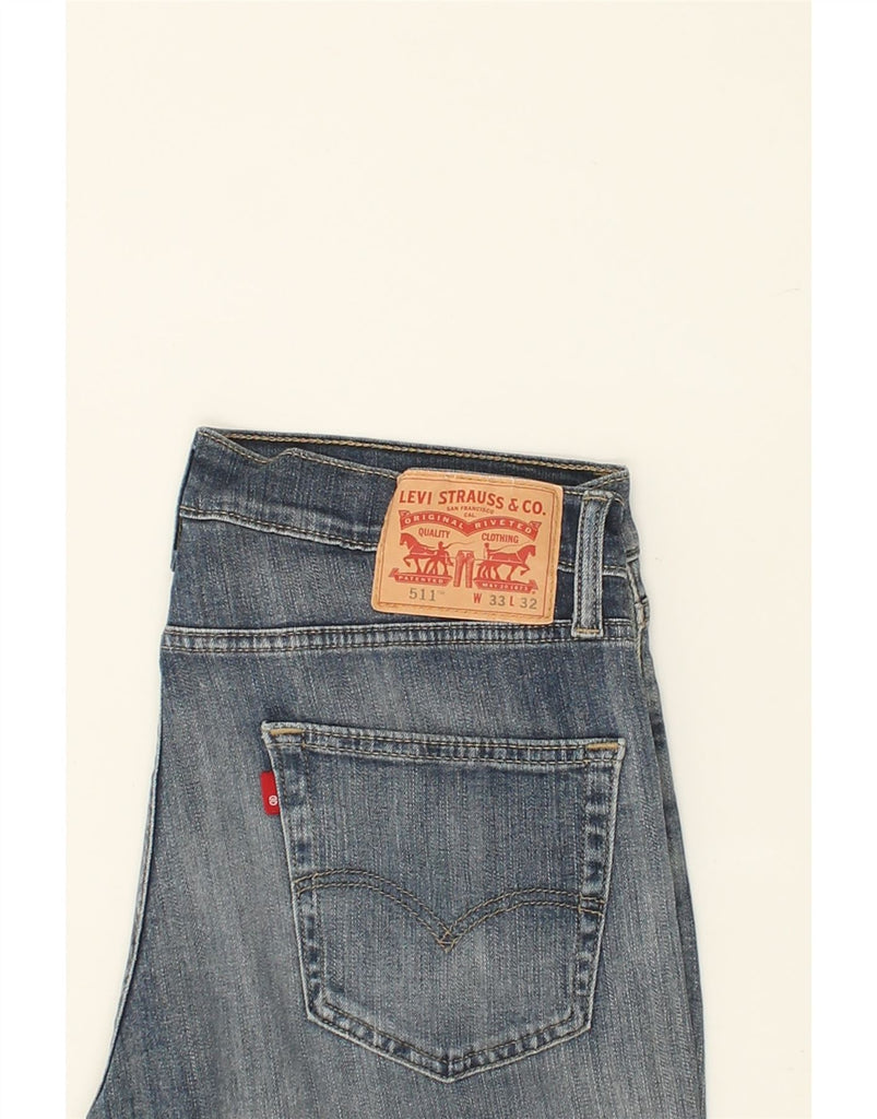 LEVI'S Mens 511 Slim Jeans W33 L32 Blue Cotton | Vintage Levi's | Thrift | Second-Hand Levi's | Used Clothing | Messina Hembry 