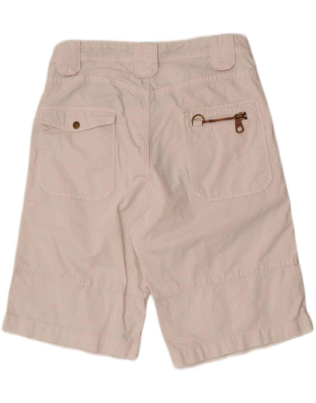 Datch Mens Casual Shorts W33 Medium White Cotton
