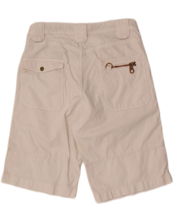 Datch Mens Casual Shorts W33 Medium White Cotton