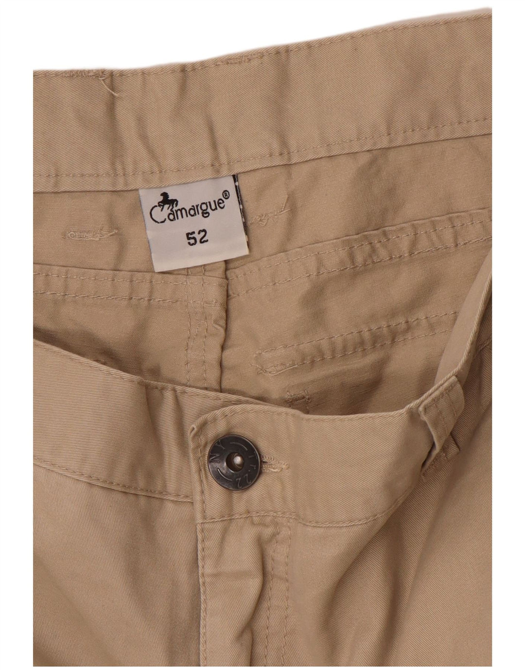 CAMARGUE Mens Cargo Shorts IT 52 XL W36 Beige Cotton