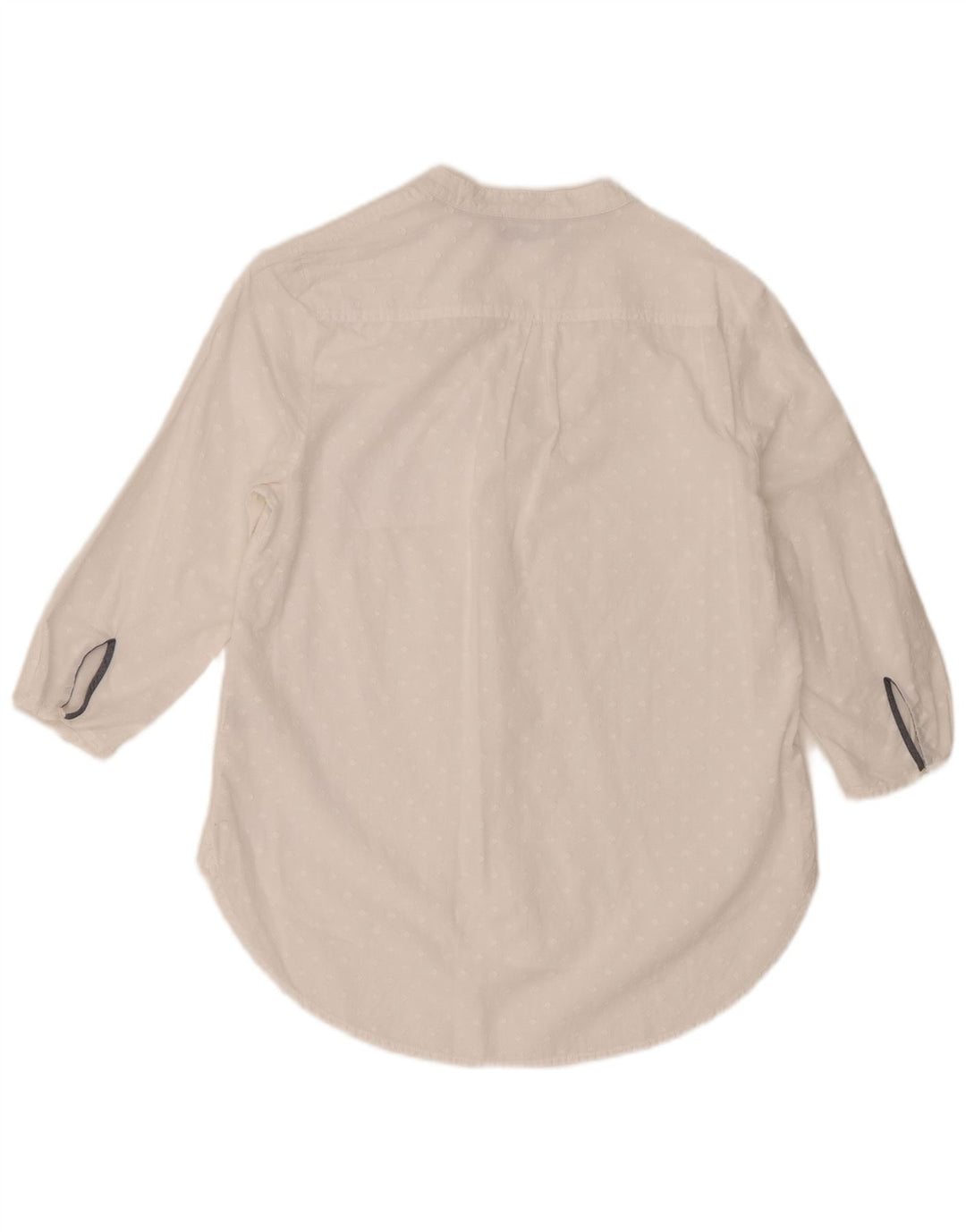 Lee Womens Riders 3/4 Sleeve Blouse Top UK 14 Medium White Cotton
