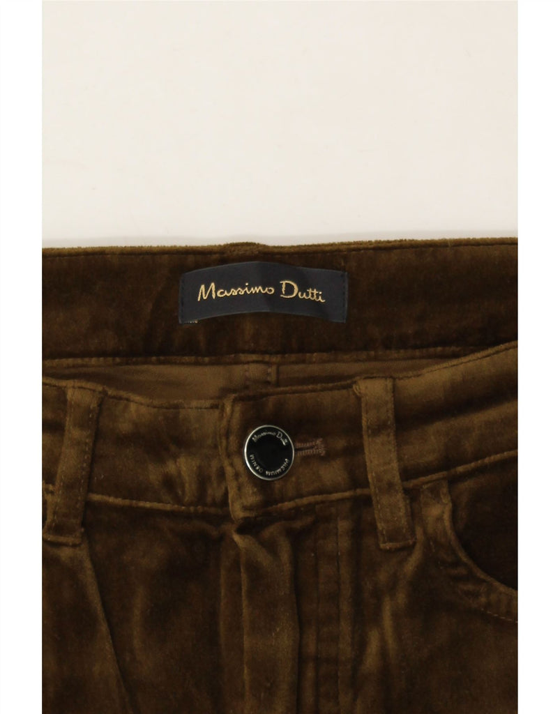 MASSIMO DUTTI Womens Skinny Casual Trousers EU 38 Small W28 L30 Brown Vintage Massimo Dutti and Second-Hand Massimo Dutti from Messina Hembry 