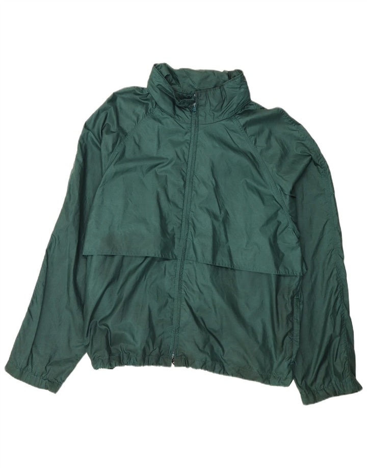 Eddie Bauer Mens Rain Jacket UK 42 XL Green Nylon