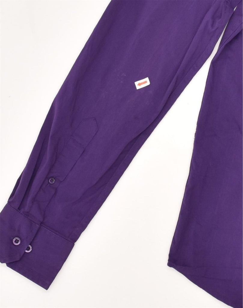 JACK & JONES Mens Shirt Medium Purple Cotton | Vintage Jack & Jones | Thrift | Second-Hand Jack & Jones | Used Clothing | Messina Hembry 