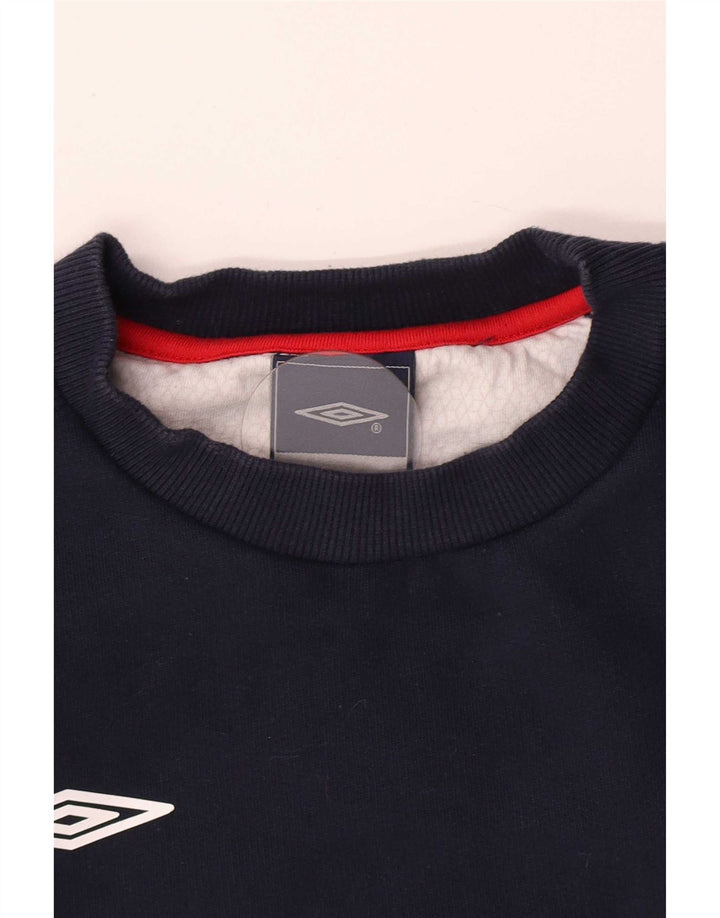 Umbro Mens Sweatshirt Jumper Large Navy Blue