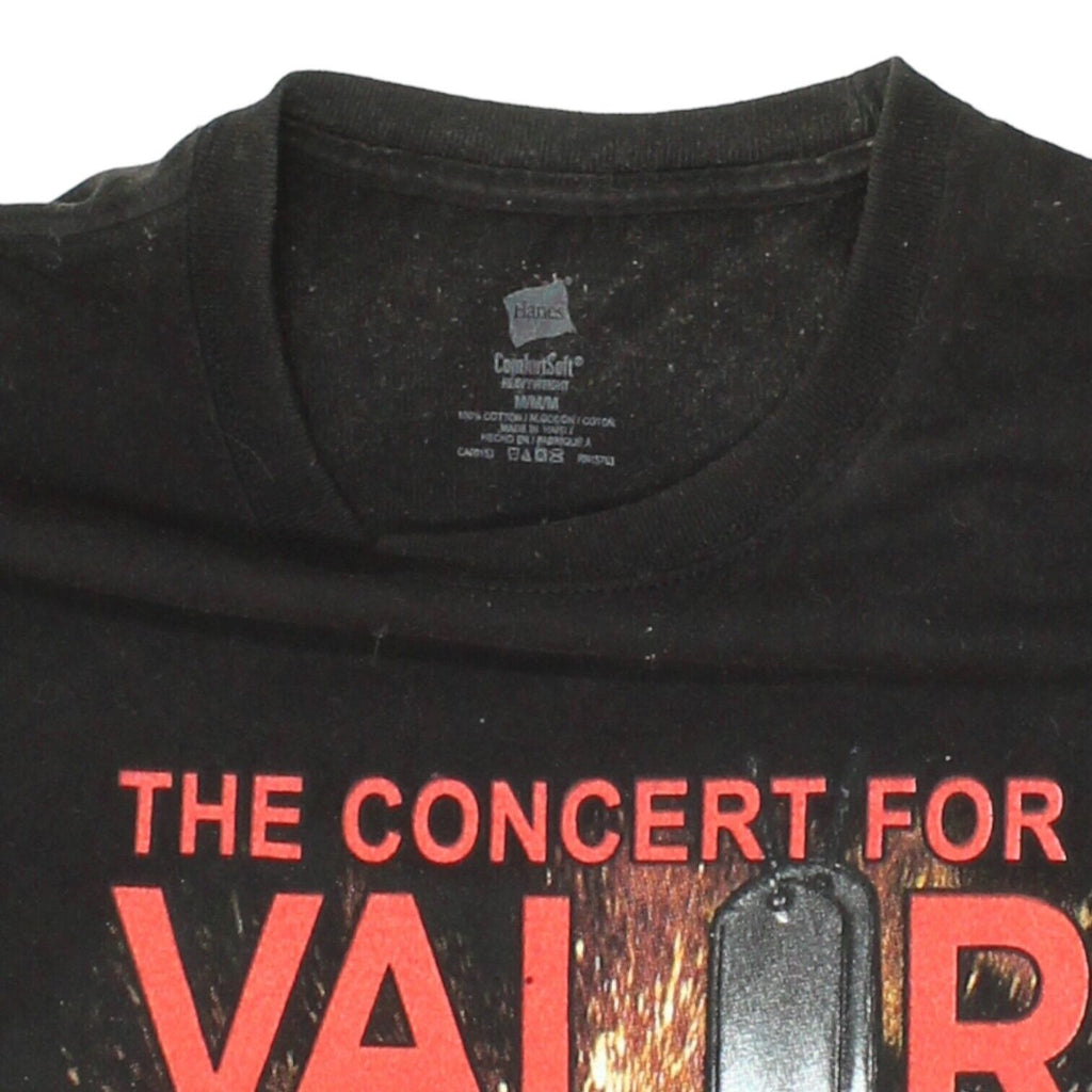 The Concert For Valor Mens Black American Veterans Day Tshirt | US Military VTG | Vintage Messina Hembry | Thrift | Second-Hand Messina Hembry | Used Clothing | Messina Hembry 