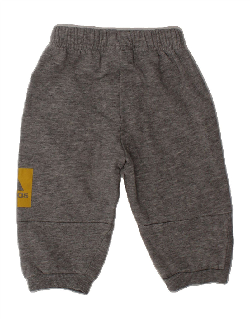 ADIDAS Baby Boys Graphic Joggers Tracksuit Trousers 6-9 Months  Grey Vintage Adidas and Second-Hand Adidas from Messina Hembry 