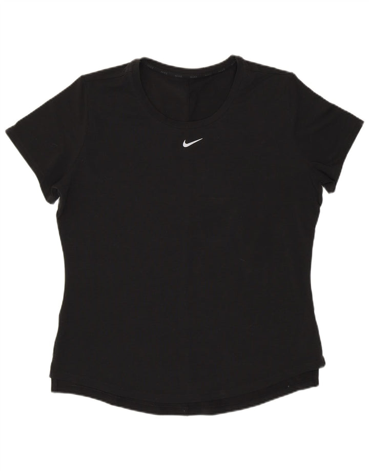 Nike Womens T-Shirt Top UK 12 Medium Black