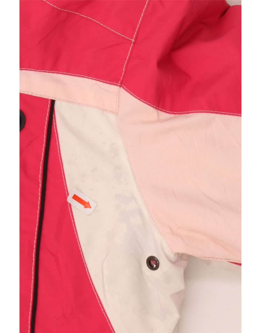 COLMAR Womens Hooded Ski Jacket EU 38 Small Pink Colourblock