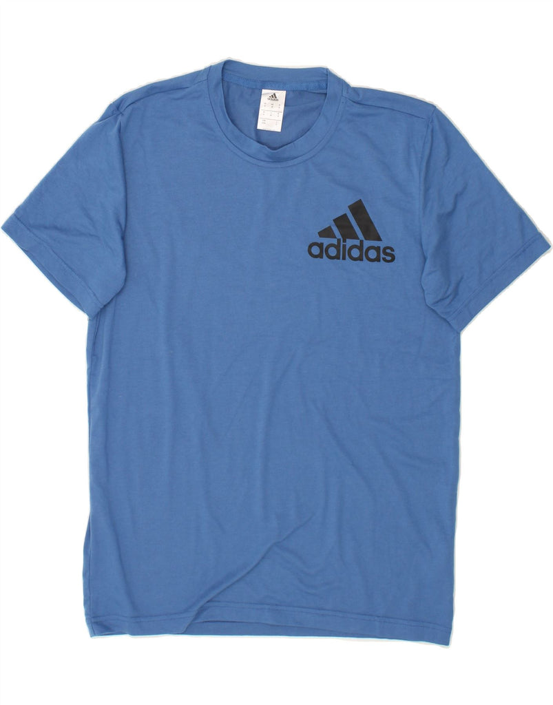 ADIDAS Mens Graphic T-Shirt Top Medium Blue Cotton | Vintage Adidas | Thrift | Second-Hand Adidas | Used Clothing | Messina Hembry 