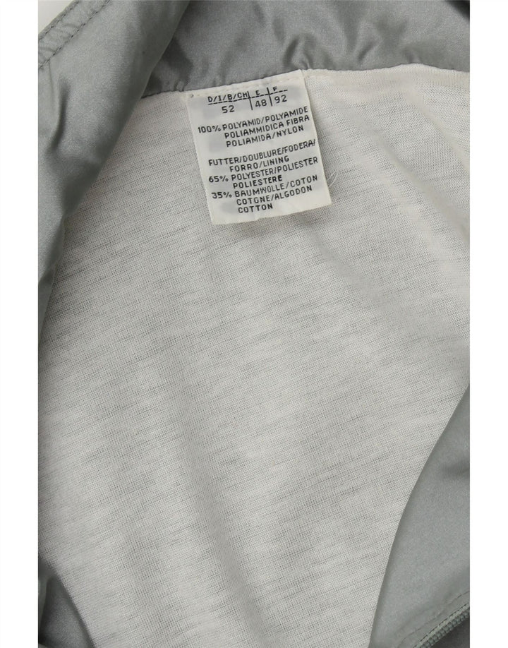 VINTAGE Mens Tracksuit Top Jacket IT 52 Large Grey Colourblock Polyamide Vintage Vintage and Second-Hand Vintage from Messina Hembry 