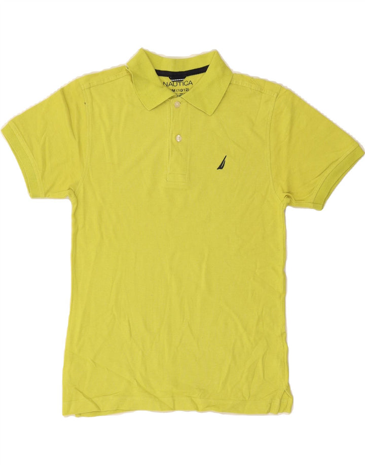 NAUTICA Boys Polo Shirt 10-11 Years Medium  Yellow Cotton Vintage Nautica and Second-Hand Nautica from Messina Hembry 