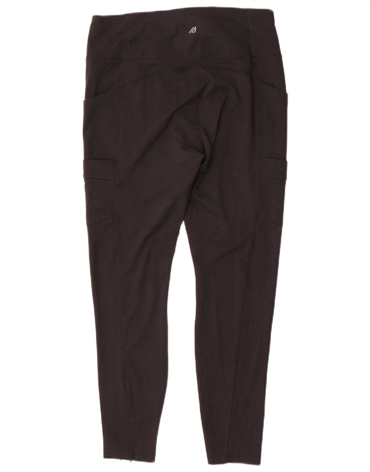 Eddie Bauer Womens Cargo Leggings UK 14 Large Black