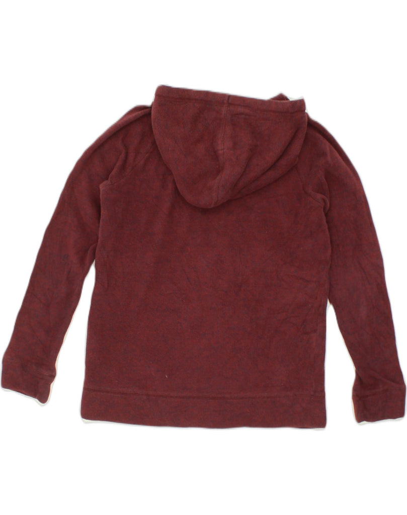 VANS Womens Loose Fit Hoodie Jumper UK 6 XS Burgundy Cotton | Vintage Vans | Thrift | Second-Hand Vans | Used Clothing | Messina Hembry 