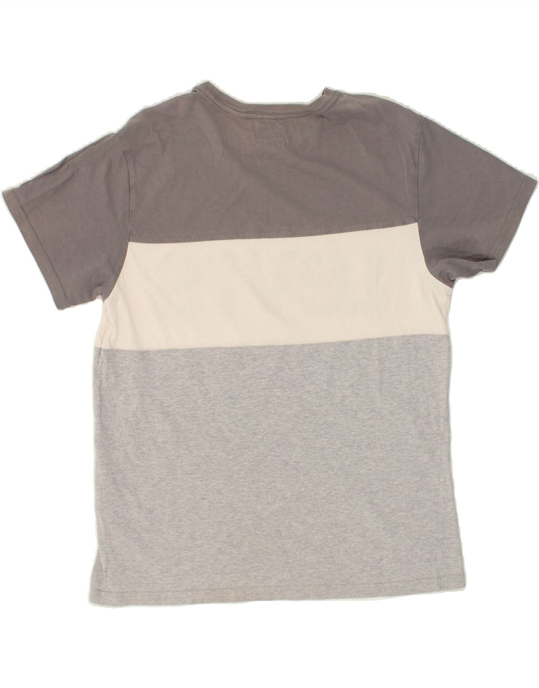 LEVI'S Mens Graphic T-Shirt Top Small Grey Colourblock Cotton Vintage Levi's and Second-Hand Levi's from Messina Hembry 