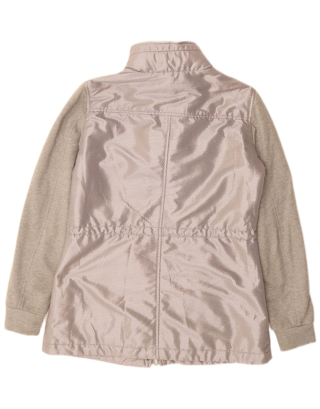 Trussardi Jeans Womens Utility Jacket IT 40 Small Grey Polyester