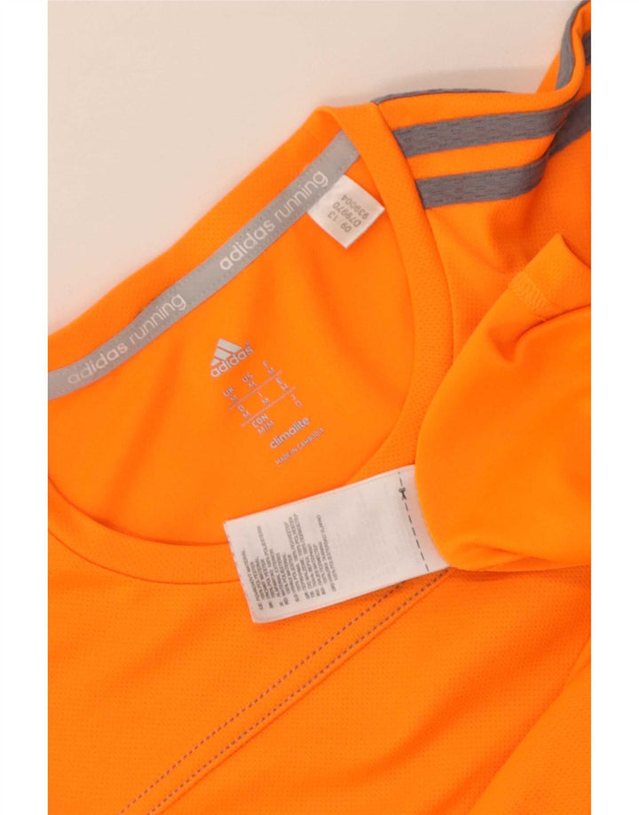 Adidas Mens Climalite T-Shirt Top Medium Orange Polyester