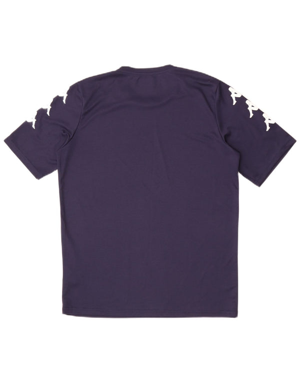 Kappa Mens Graphic T-Shirt Top Medium Navy Blue Polyester