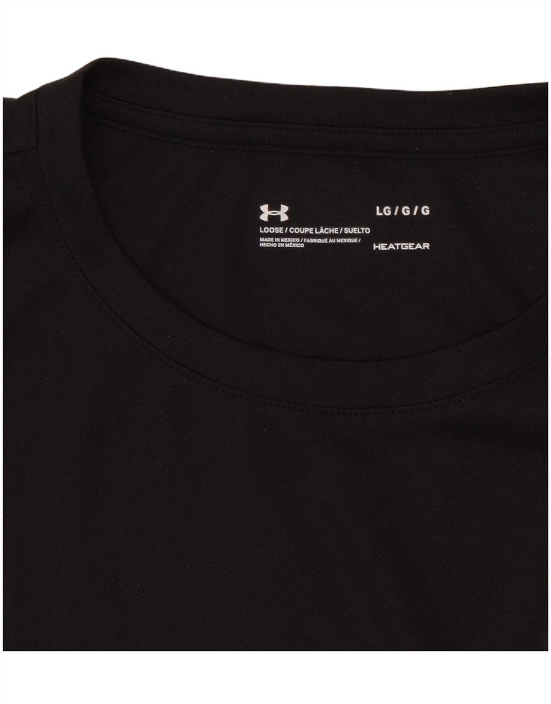UNDER ARMOUR Womens Heat Gear T-Shirt Top UK 16 Large Black