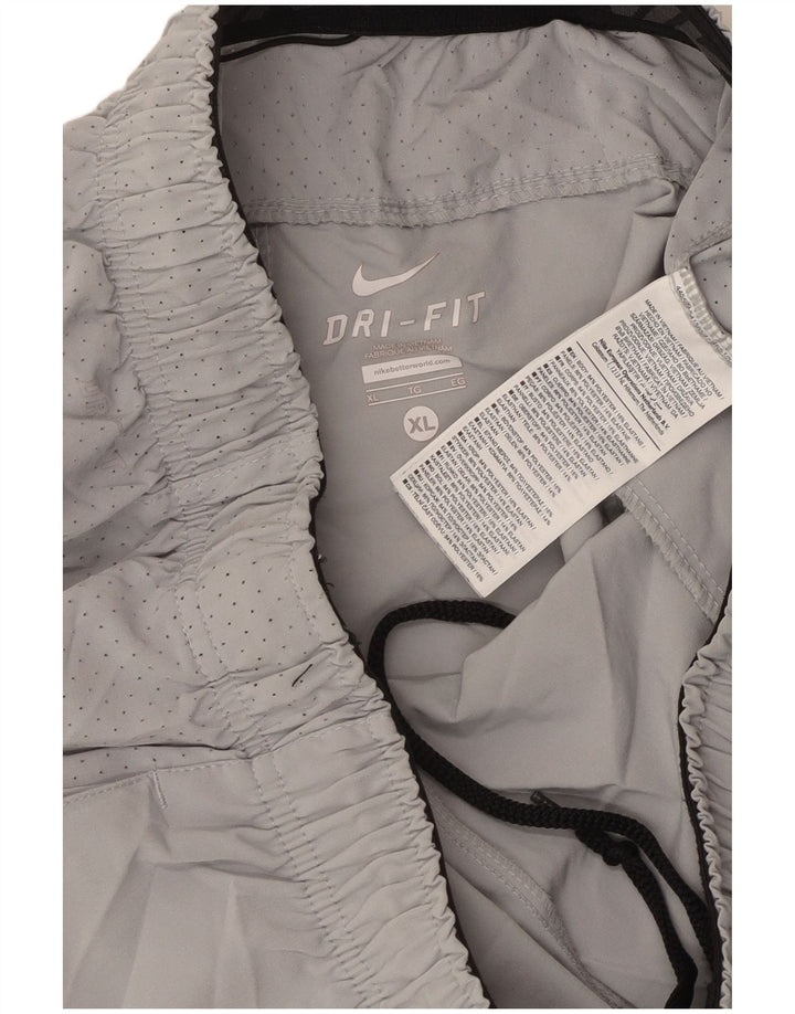 NIKE Mens Dri Fit Graphic Sport Shorts XL  Grey Polyester