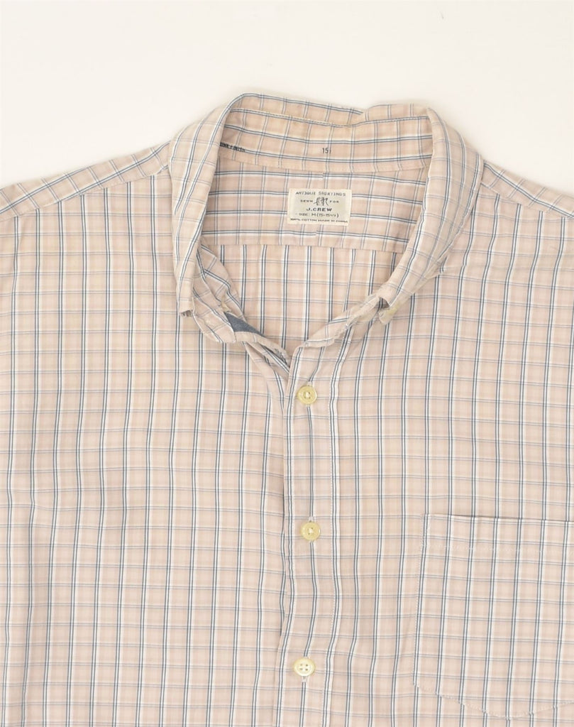 J. CREW Mens Shirt Size 15 15 1/2  Medium Grey Check Cotton | Vintage J. Crew | Thrift | Second-Hand J. Crew | Used Clothing | Messina Hembry 