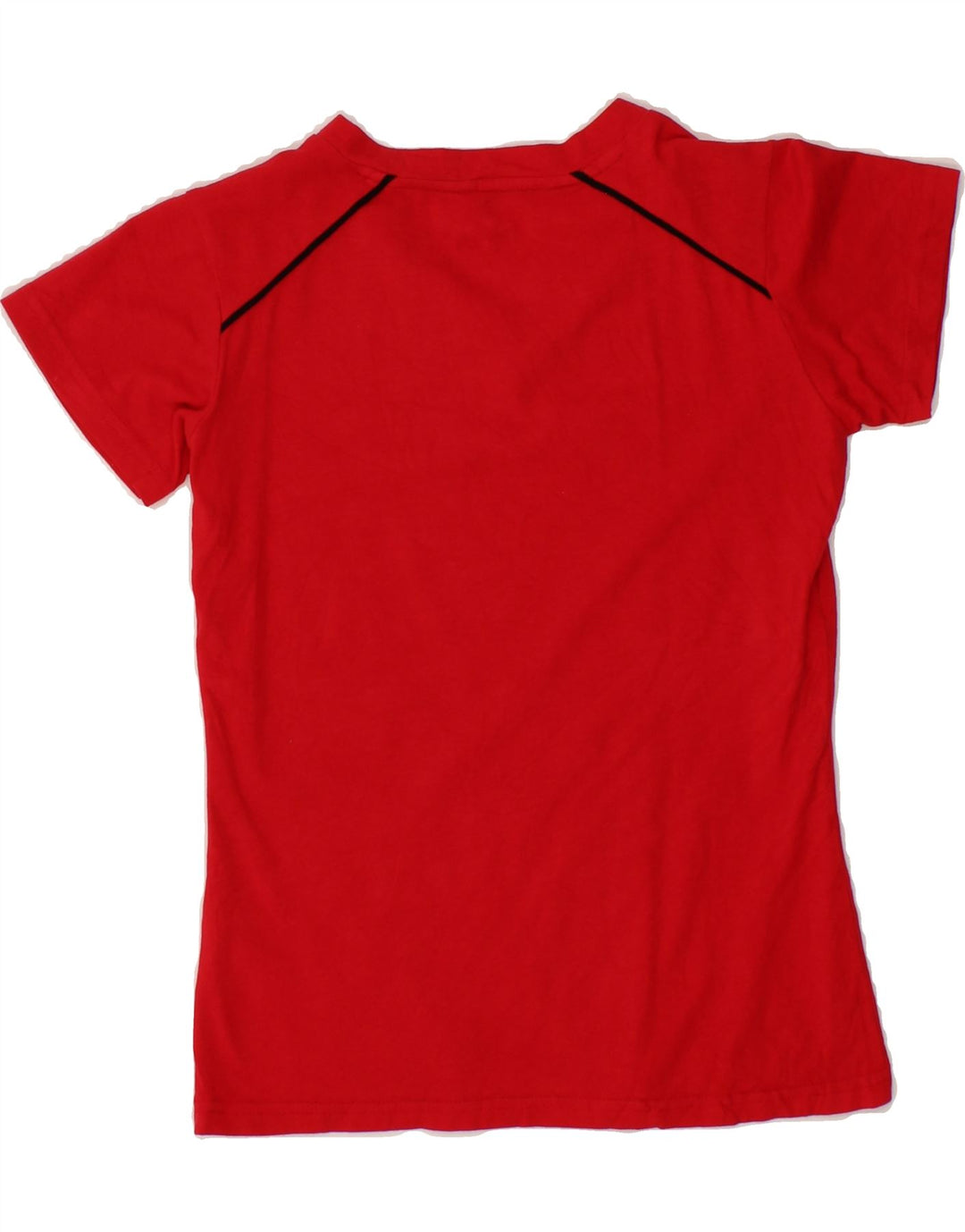 FILA Womens T-Shirt Top UK 10 Small Red Cotton Vintage Fila and Second-Hand Fila from Messina Hembry 