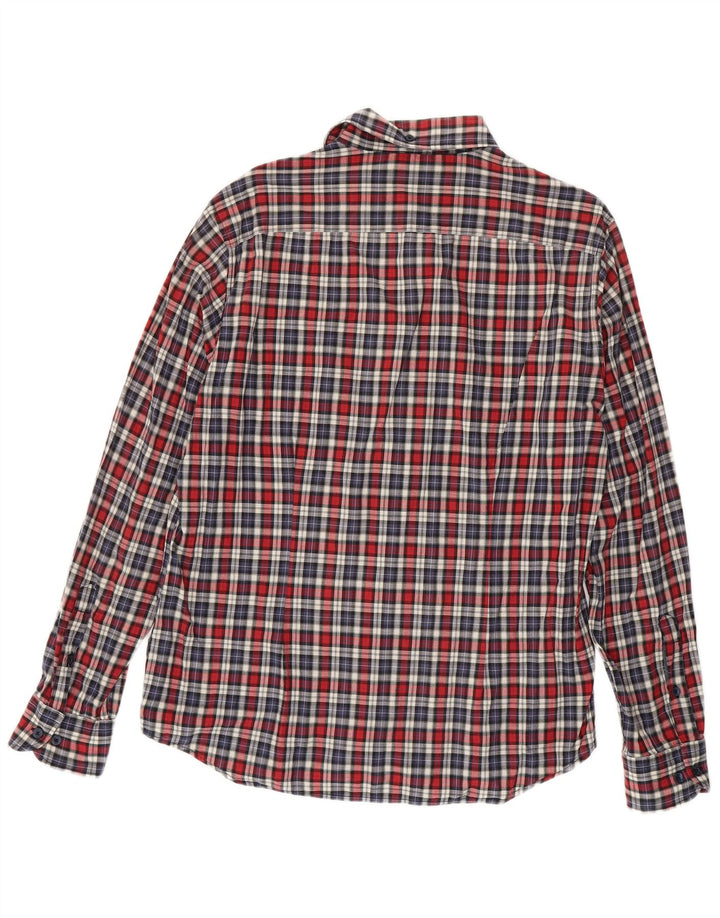 Gas Mens Shirt XL Red Check Cotton