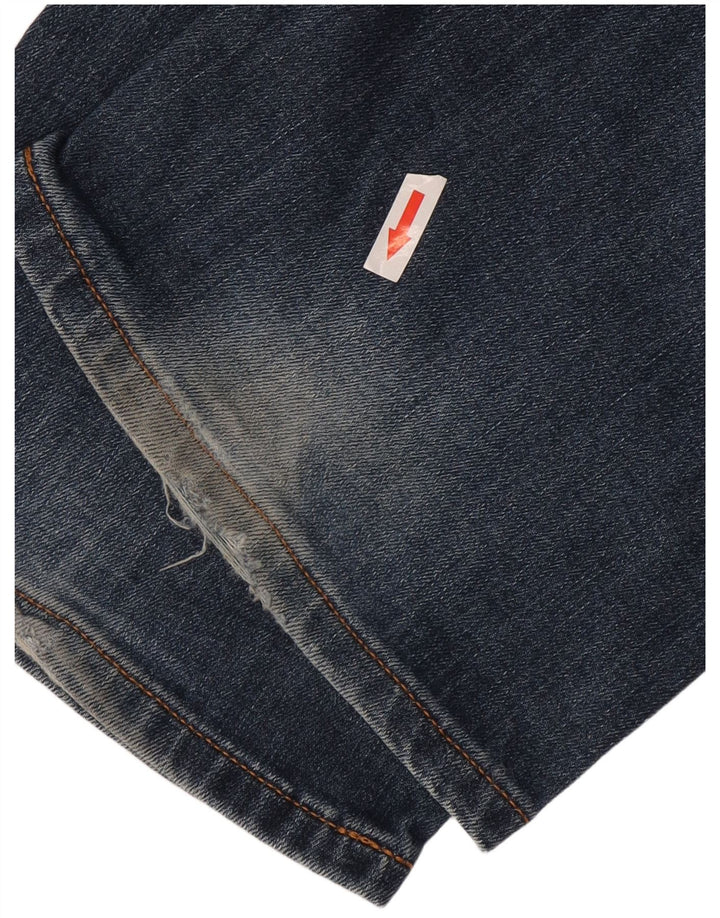 Marks & Spencer Mens Blue Harbour Straight Jeans W40 L33 Blue Cotton