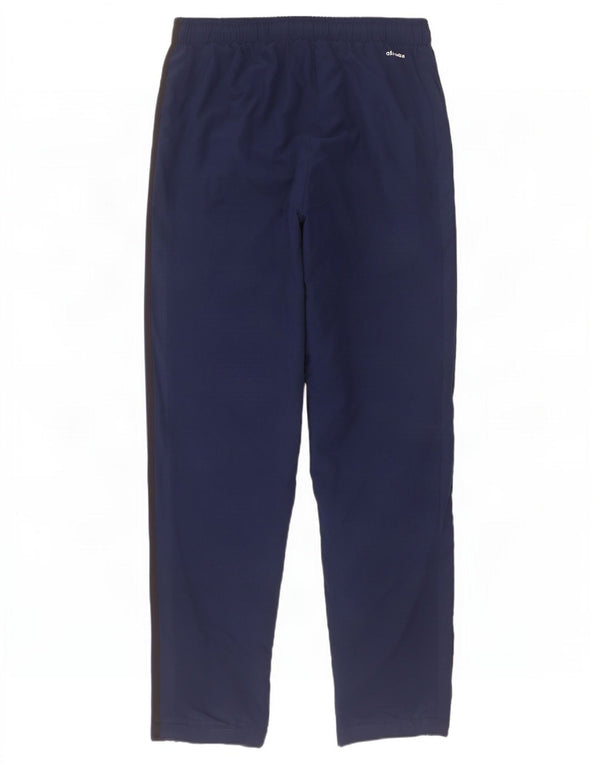 Adidas Mens Climalite Tracksuit Trousers Large Navy Blue Polyester