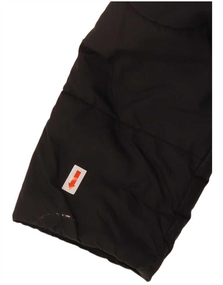 ADIDAS Womens Hooded Padded Jacket UK 8 Small Black Polyester