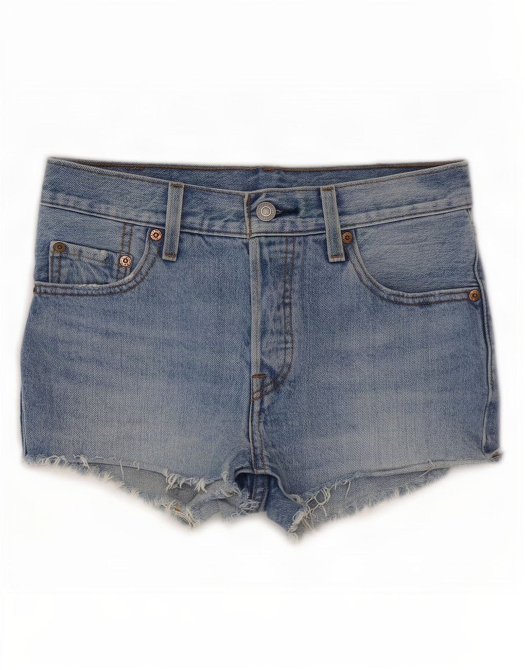 Levi's Womens 501 Denim Shorts Small W25 Blue Cotton