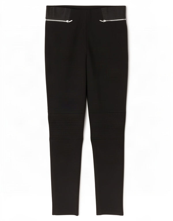Zara Womens Skinny Cropped Trousers Large W30 L26 Black