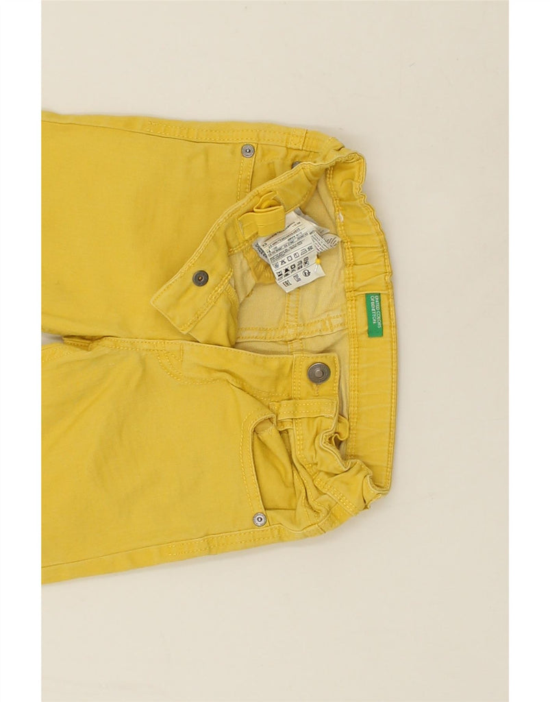 BENETTON Boys Denim Shorts 4-5 Years XS W20 Yellow Cotton | Vintage Benetton | Thrift | Second-Hand Benetton | Used Clothing | Messina Hembry 