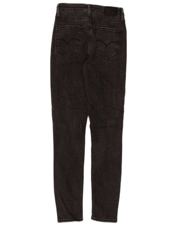 Levi's Womens 721 High Rise Skinny Jeans W26 L30 Grey Lycra
