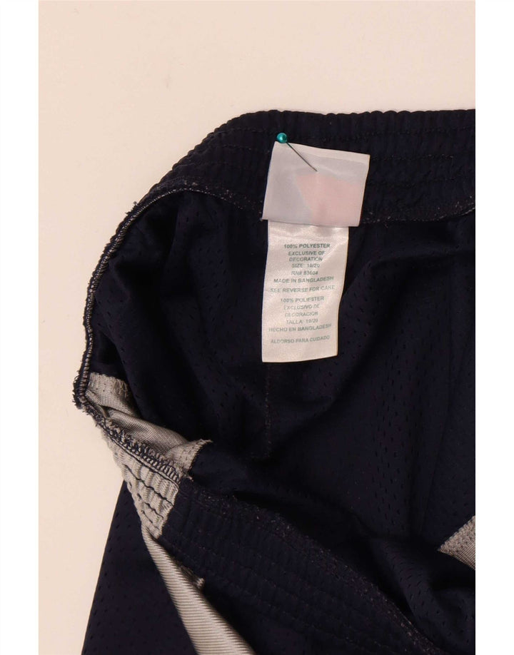 Majestic Mens Sport Shorts Medium  Navy Blue Colourblock Polyester