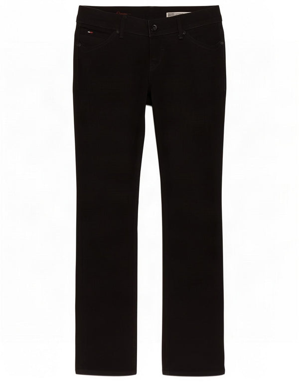 Tommy Hilfiger Womens Victoria Straight Jeans W30 L34 Black Cotton