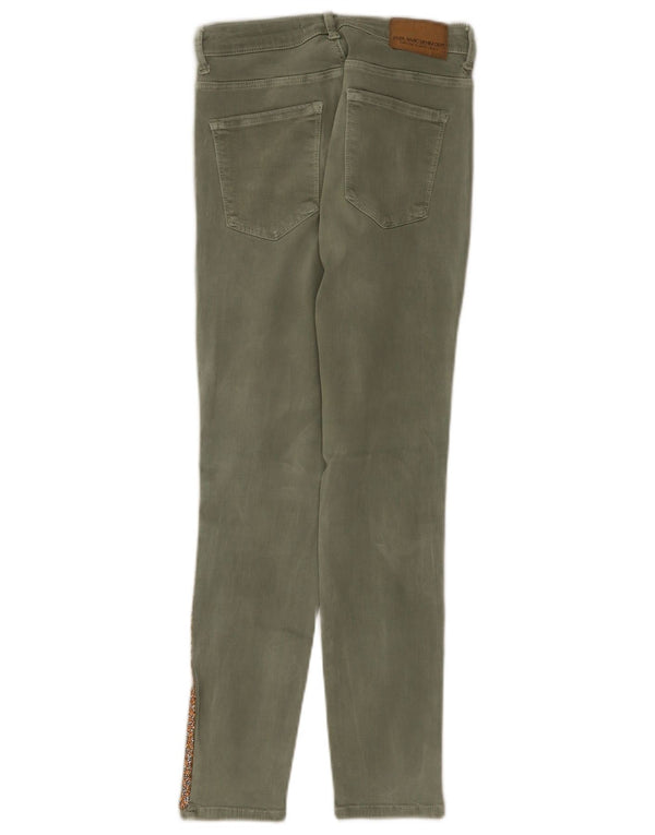 Zara Womens Skinny Jeans EU 40 Medium W30 L27 Green Cotton